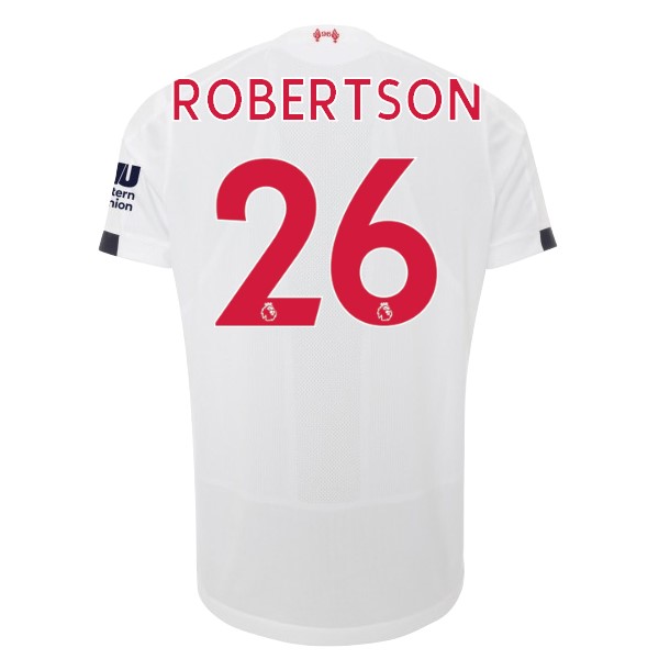 Camiseta Liverpool NO.26 Robertson Segunda equipo 2019-20 Blanco